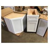 Lot of Assorted Kitchen Cabinets Various Models and Conditions   Customer Returns See Pictures