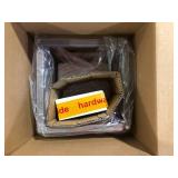 Hampton Bay Boswell Quarter 1-Light Brushed Nickel Mini-Pendant with Weathered Wood Accents  Customer Returns See Pictures