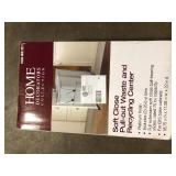 Home Decorators Collection 22.5 in. x 13.5 in. x 11.75 in. In Cabinet Pull Out Soft-Close 27 Qt. Trash Can  Customer Returns See Pictures