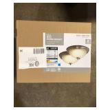 11 in. Brushed Nickel LED Flush Mount (2-Pack) Customer Returns See Pictures