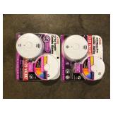 Lot of Kidde 10-Year Worry-Free Smoke and Carbon Monoxide Detector, Battery Powered with Voice Alarm (2-Pack) Customer Returns See Pictures
