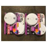 Lot of Kidde 10-Year Worry-Free Smoke and Carbon Monoxide Detector, Battery Powered with Voice Alarm (2-Pack) Customer Returns See Pictures