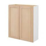 Hampton Bay 30 in. W x 12 in. D x 36 in. H Ready to Assemble Wall Kitchen Cabinet in Unfinished with CLICKREADY Technology Customer Returns See Pictures