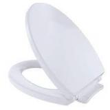 Lot of TOTO SoftClose Elongated Closed Front Toilet Seat in Cotton White Customer Returns See Pictures