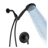 BWE Single-Handle 6-Spray Shower Faucet Set Trim Kit 1.8 GPM with Valve and Filtered Handheld Shower Head in Matte Black  Customer Returns See Pictures