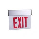Lot of Commercial Electric 120-Volt to 277-Volt with Ni-Cad 4.8-Volt Edge Lit Integrated LED Red Exit Sign   Customer Returns See Pictures