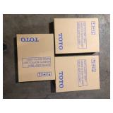 Lot of TOTO SoftClose Elongated Closed Front Toilet Seat in Cotton White Customer Returns See Pictures