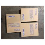 Lot of TOTO SoftClose Elongated Closed Front Toilet Seat in Cotton White Customer Returns See Pictures