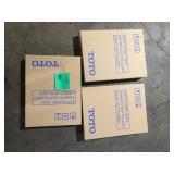 Lot of TOTO SoftClose Elongated Closed Front Toilet Seat in Cotton White Customer Returns See Pictures