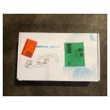 BWE 2-Handle Wall Mount Kitchen Faucet With 8 Inch Swivel Spout 8" Center In Polished Chrome  Customer Returns See Pictures