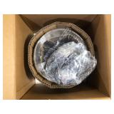 Home Decorators Collection Kristella 1-Light Black Crystal Pendant Light     Customer Returns See Pictures