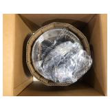 Home Decorators Collection Kristella 1-Light Black Crystal Pendant Light     Customer Returns See Pictures