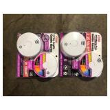 Lot of Kidde 10-Year Worry-Free Smoke and Carbon Monoxide Detector, Battery Powered with Voice Alarm (2-Pack) Customer Returns See Pictures