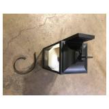 Home Decorators Collection Havenridge 27.8 in. 3-Light Matte Black Hardwired Outdoor Wall Light Lantern Sconce with Seeded Glass (1-Pack)   Customer Returns See Pictures