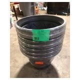 7 pieces of 17.5 in Planter Pots  Customer Returns See Pictures