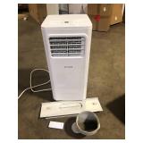 Vissani 5,000 BTU (DOE) 115-Volt Portable Air Conditioner Unit Cools up to 150 sq. ft. with Dehumidifier and Remote in White Missing Pieces   Customer Returns See Pictures