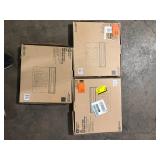 Lot of Commercial Electric 120-Volt to 277-Volt with Ni-Cad 4.8-Volt Edge Lit Integrated LED Red Exit Sign   Customer Returns See Pictures