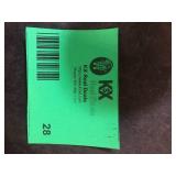 Lazzara Oxton 30 in. White and Coffee Wood Pub Height Stool with Wood Seat (Set of 2)  Customer Returns See Pictures