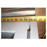 Used Office Glass Door Cabinet with Metal Frame