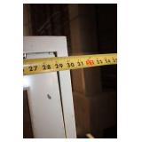 Used Office Glass Door Cabinet with Metal Frame