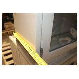 Used Office Glass Door Cabinet with Metal Frame