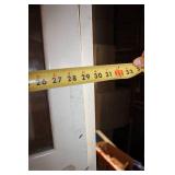 Metal Storage Cabinet with Glass Doors