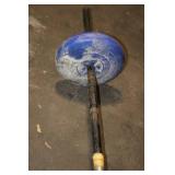 Used 6ft Barbell with Blue Weight Plates