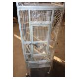 Large Bird Cage with Accessories on Wheels