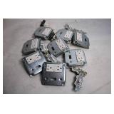 Lot of 10 Electrical Metal Wall Plate Outlets and Switches