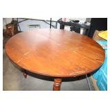 Wooden Dining Table with Drop Leaf, 59 Inches