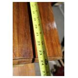 Vintage Wooden Storage Box with Hinged Lid