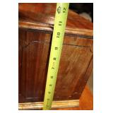 Vintage Wooden Storage Box with Hinged Lid