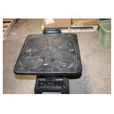 Vintage Cast Iron Wood Burning Stove with 4 Burners