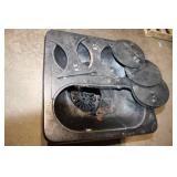 Vintage Cast Iron Wood Burning Stove with 4 Burners