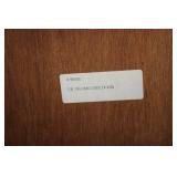 White Clad Wooden Icebox with Single Door