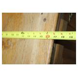 White Clad Wooden Icebox with Single Door