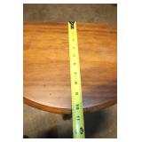 Vintage Half-Moon Wooden Accent Table