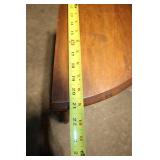 Vintage Half-Moon Wooden Accent Table