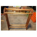 Wooden Quilting Rack with Natural Finish