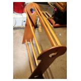 Wooden Quilting Rack with Natural Finish