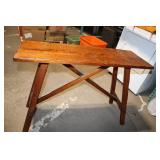 Wooden Rustic Industrial Style Bench