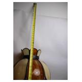 Vintage Stained Glass Hanging Lamp with Floral Design