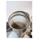 Vintage Electric Percolator Coffee Pot with Floral Design