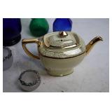 Assorted Glassware and Porcelain Teapot Collection