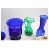 Assorted Glassware and Porcelain Teapot Collection