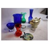 Assorted Glassware and Porcelain Teapot Collection
