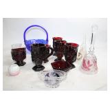 Collection of Assorted Vintage Glassware Including Bowls and Mugs