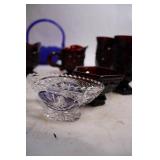 Collection of Assorted Vintage Glassware Including Bowls and Mugs