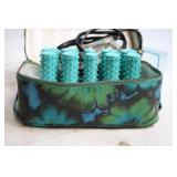 Vintage Clairol Electric Hair Rollers with Case and Pins