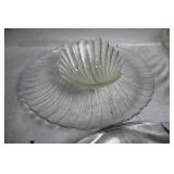 Set of 6 Vintage Shell-Shaped Glass Dishes